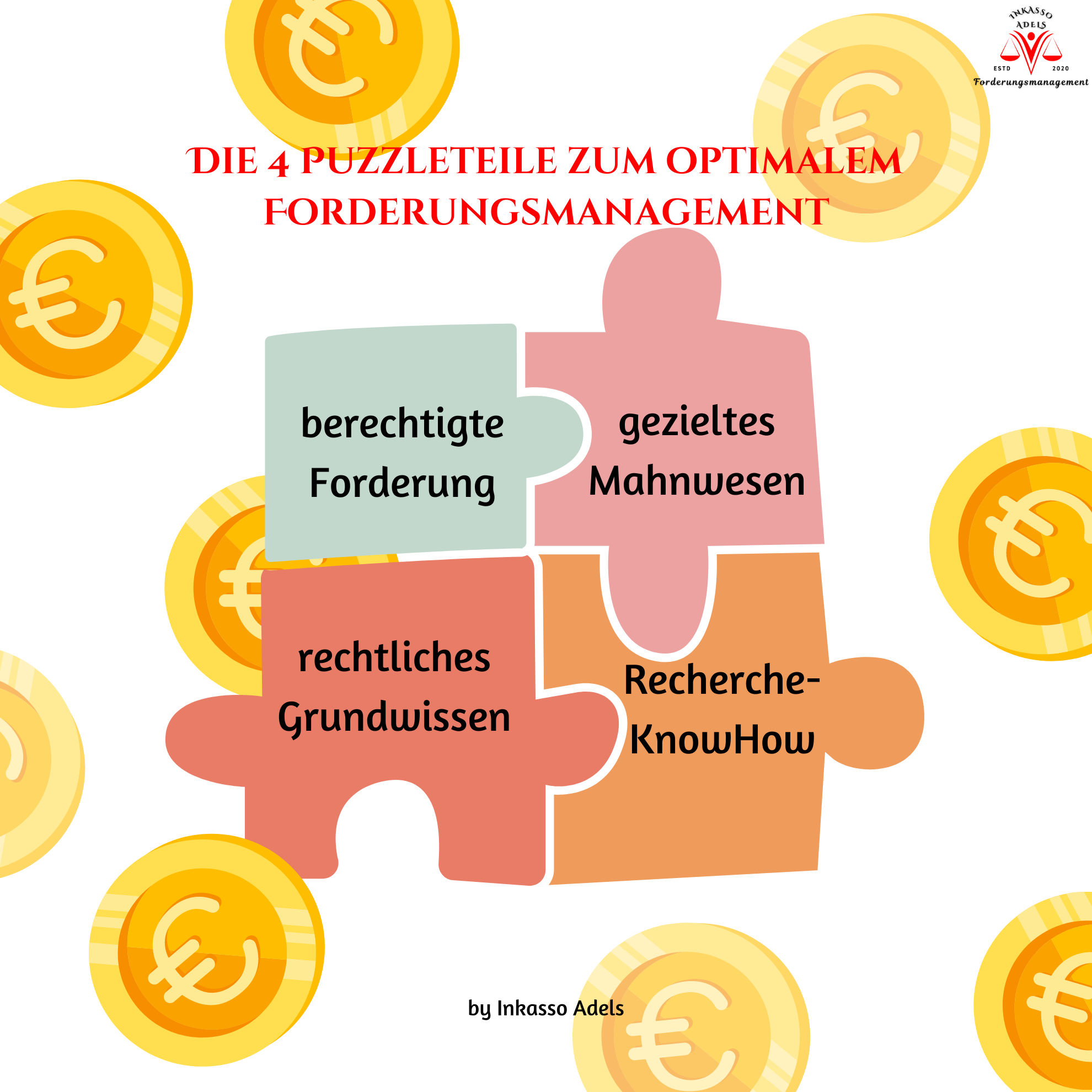 4 Puzzleteile zum optimalen Forderungsmanagement